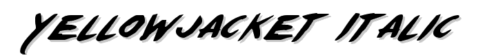 Yellowjacket Italic font